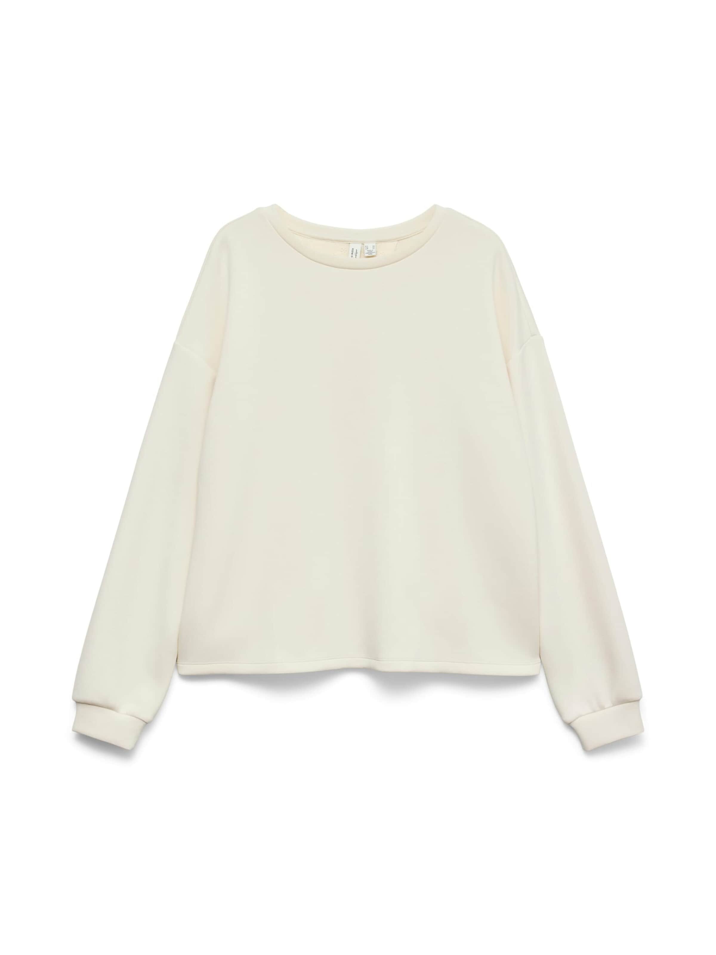 VERO MODA Sweatshirt 'Locca' in Wit: voorkant
