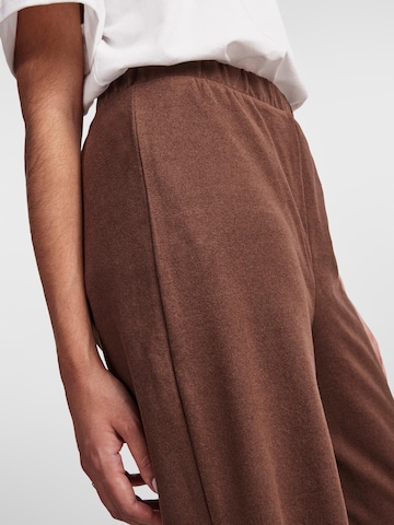 PIECES Wide leg Trousers in Brown