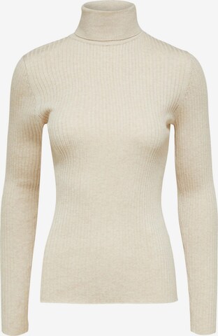 Pull-over 'Lydia' SELECTED FEMME en beige : devant