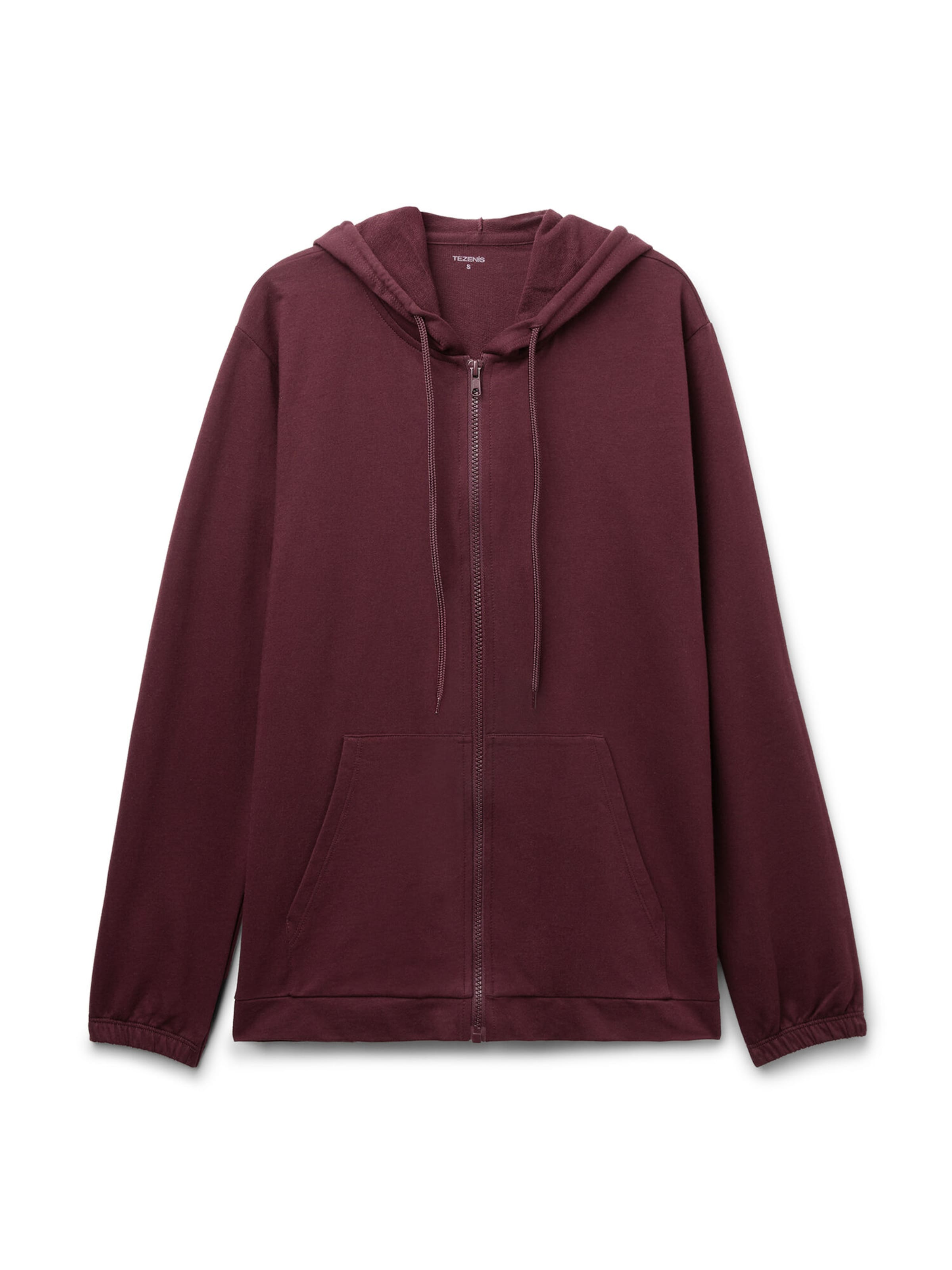 Tezenis Zip-Up Hoodie in Red: front