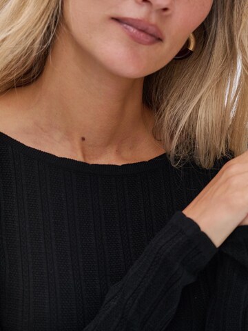 Blue Shadow Sweater in Black