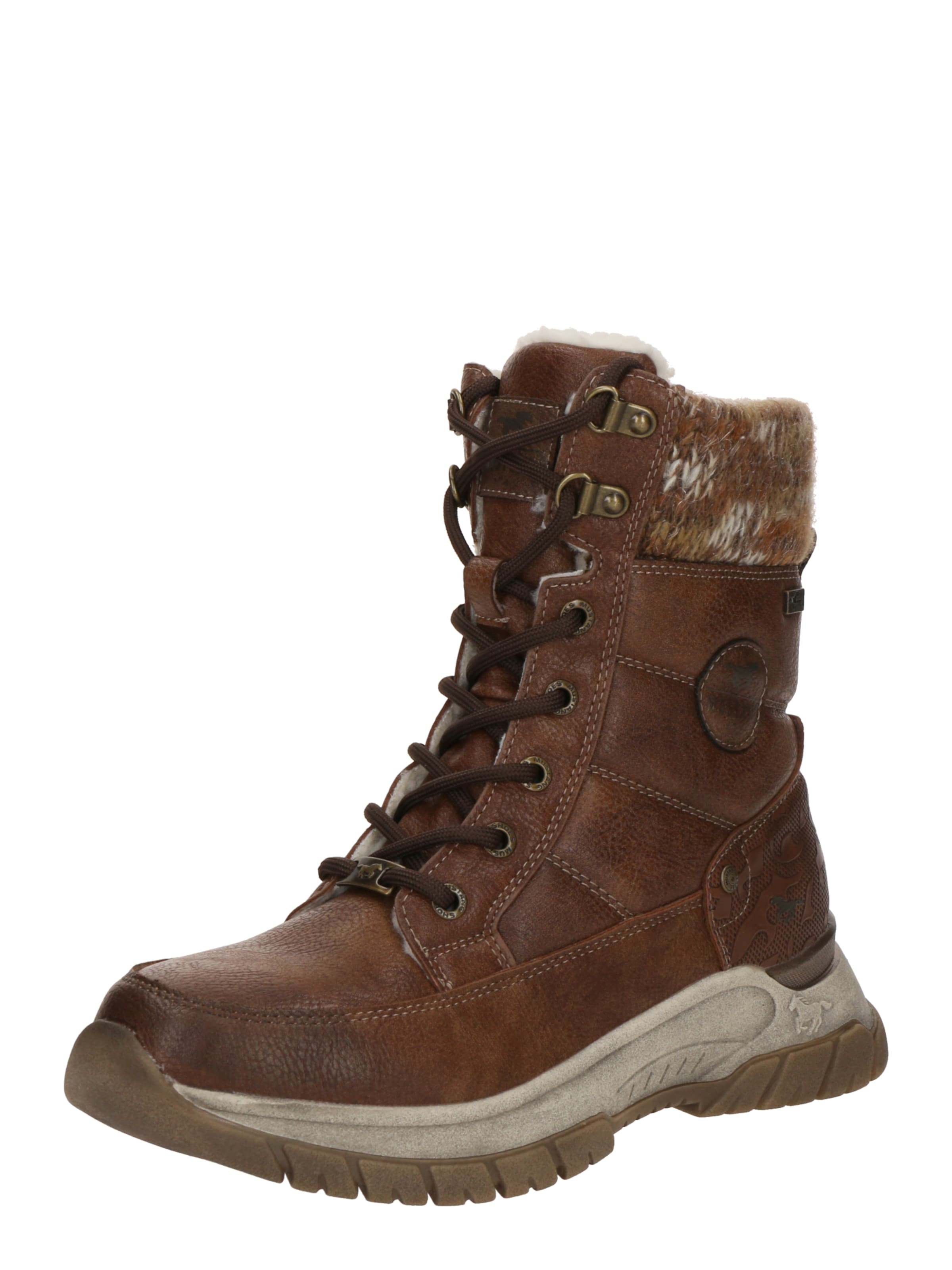 brūns MUSTANG Sienamie zābaki: no priekšpuses