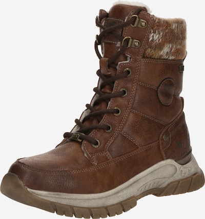 Suvarstomieji kulkšnis dengiantys batai iš MUSTANG, spalva – ruda, Prekių apžvalga