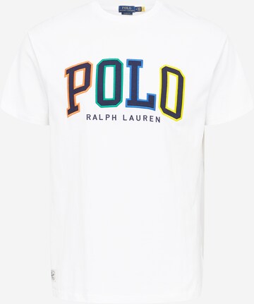 T-Shirt Polo Ralph Lauren en blanc : devant