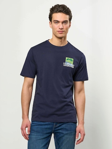 U.S. POLO ASSN. Regular Fit T-shirt ' UMDalha ' in Blau: Vorderseite