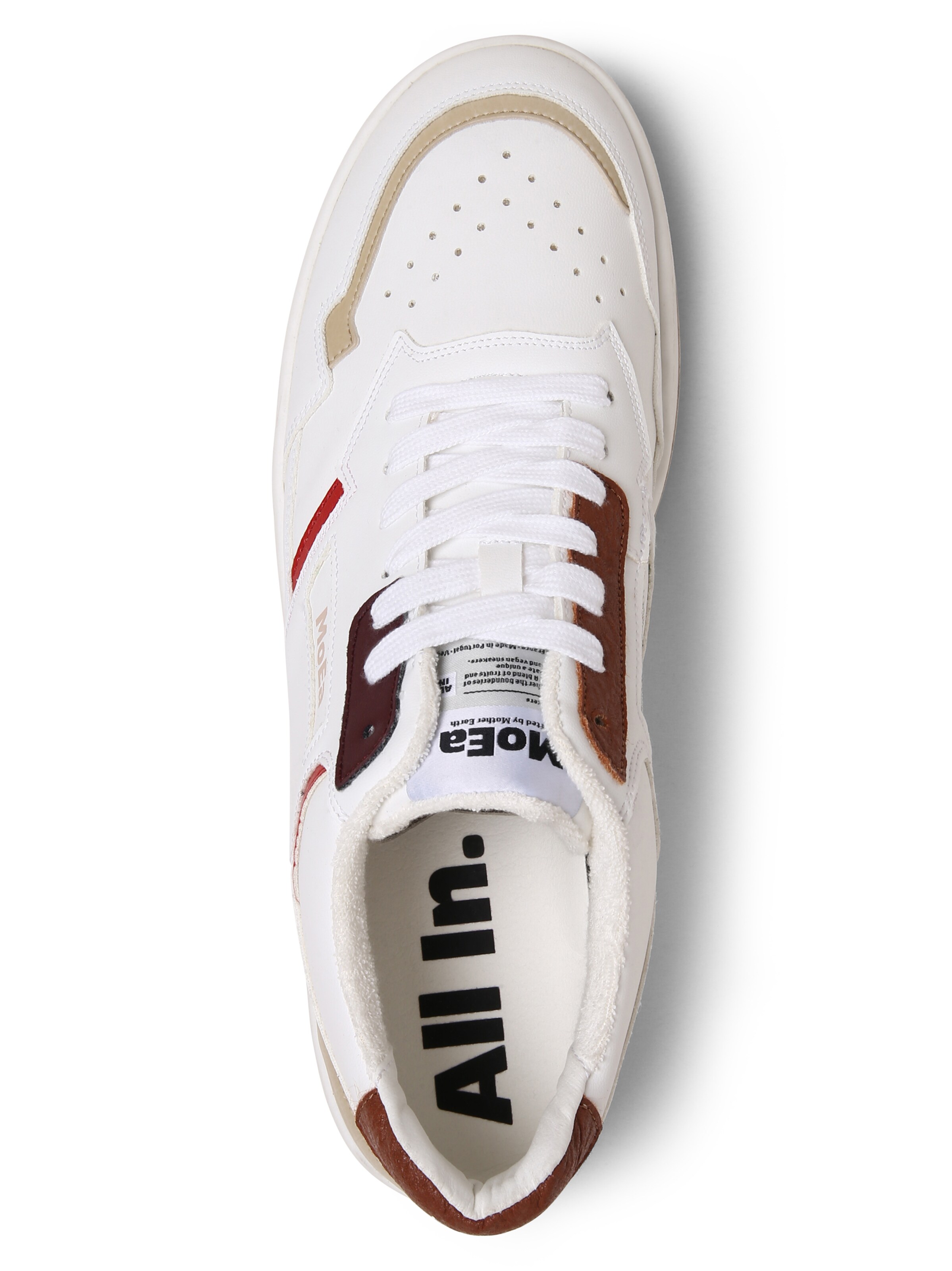 Sneaker bassa 'Gen1' di MoEa in bianco