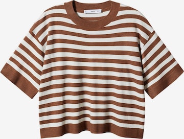 Pull-over 'LUQUITA' MANGO en marron : devant