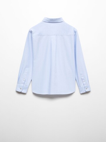 MANGO KIDS Regular fit Button Up Shirt in Blue