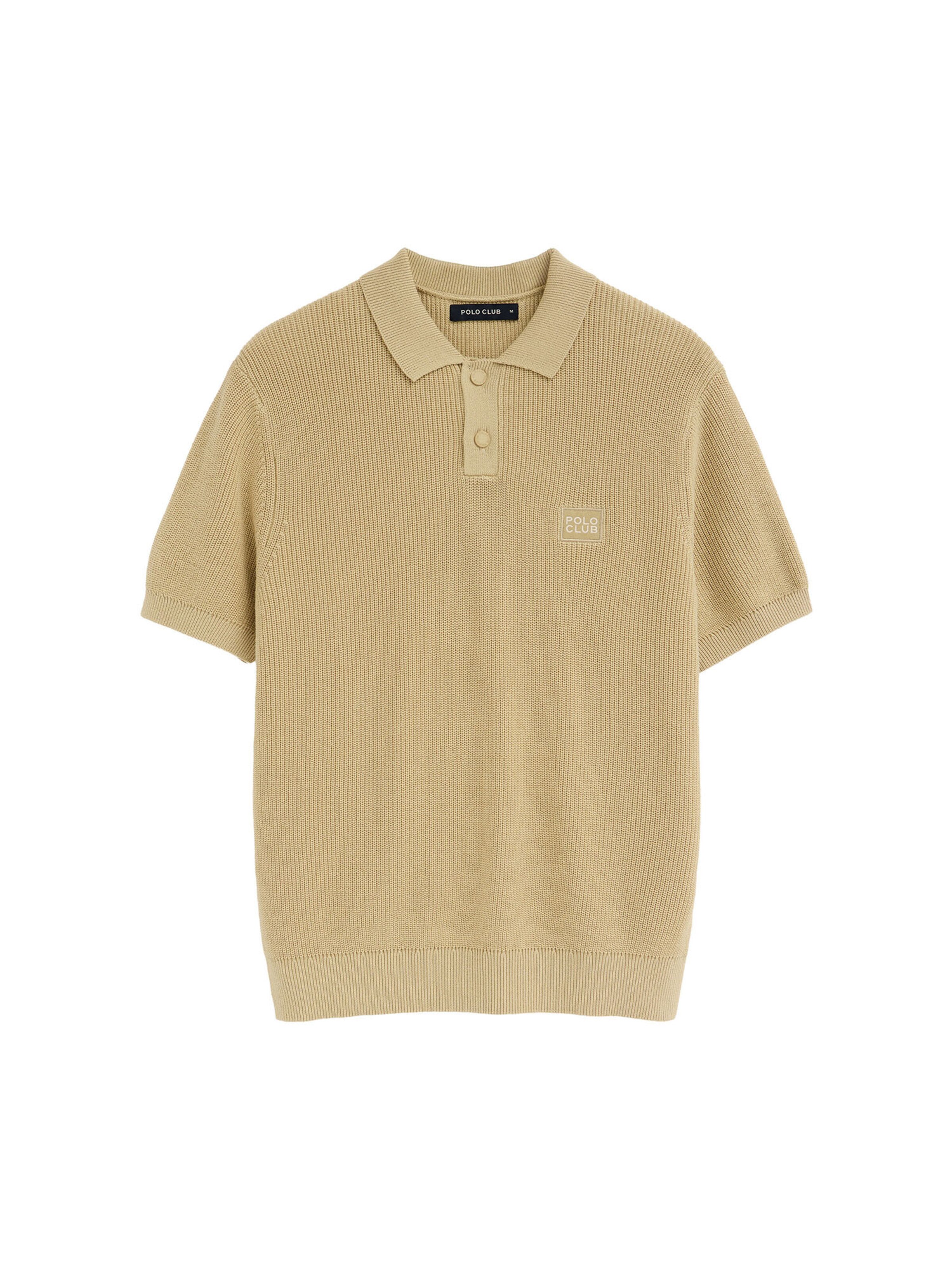 Polo Club Pullover 'CRETE' in Beige: Vorderseite