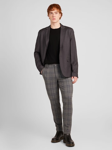 Coupe slim Pantalon 'Mark' Only & Sons en gris