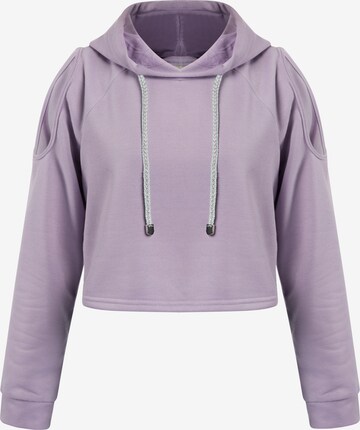 Sweat-shirt IZIA en violet : devant