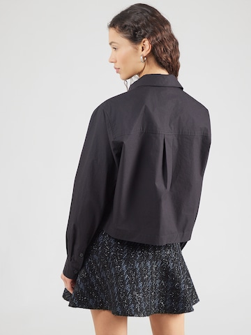 KARL LAGERFELD JEANS Blouse in Zwart: terug