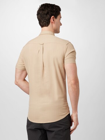 Kronstadt Regular fit Button Up Shirt 'Johan' in Beige
