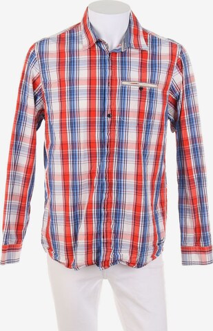 Signal Button Up Shirt in L in Red: front