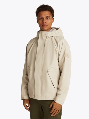 TOMMY HILFIGER Jacke 'TECH HOODED JKT' in Beige: Vorderseite