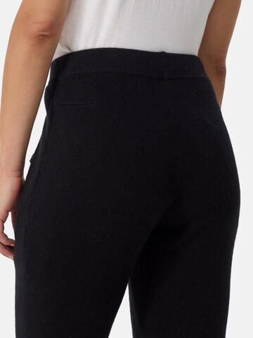 CASH-MERE.CH Slimfit Hose in Schwarz