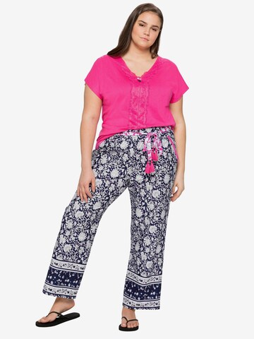 sheego by Joe Browns Loosefit Hose in Blau