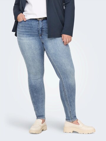 ONLY Carmakoma Kitsas Teksapüksid 'CARMILA', värv sinine: eest vaates