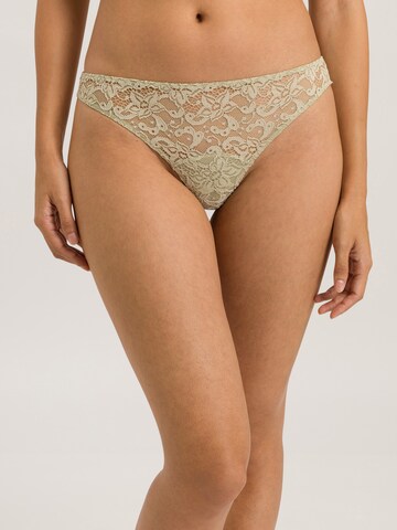 String ' Moments ' Hanro en beige : devant