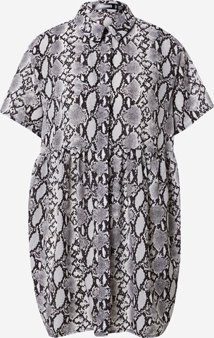 Missguided Shirt Dress in Grey: front