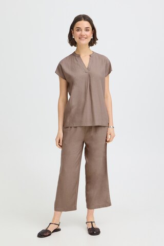 Fransa Bluse in Braun