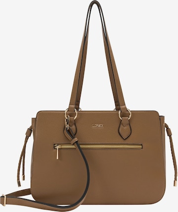 Sac bandoulière 'Nova' L.CREDI en marron : devant