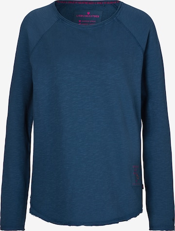 LIEBLINGSSTÜCK Sweatshirt in Blauw: voorkant