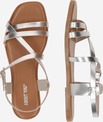 ABOUT YOU Sandal 'Zoey' i silver