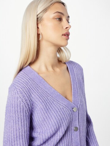 JDY Knit Cardigan 'MALACO' in Purple