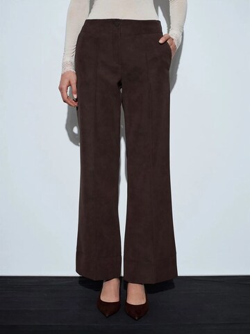Wide Leg Pantalon Dilvin en marron