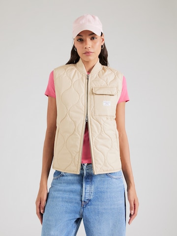 GUESS JEANS Väst i beige: framsida