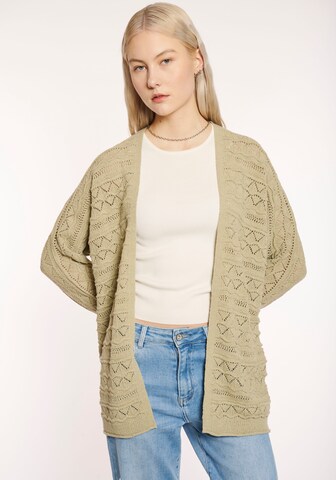 Hailys Strickjacke in Grün: Vorderseite