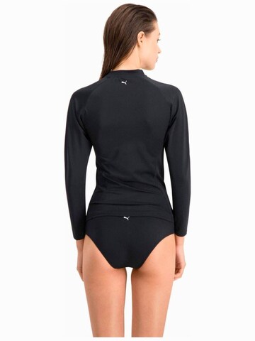 Camicia da donna 'Puma Swim Women Long Sleeve Rash Guard 1' di PUMA in nero