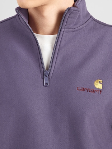 Carhartt WIP Rovný strih Mikina 'American Script' - Fialová