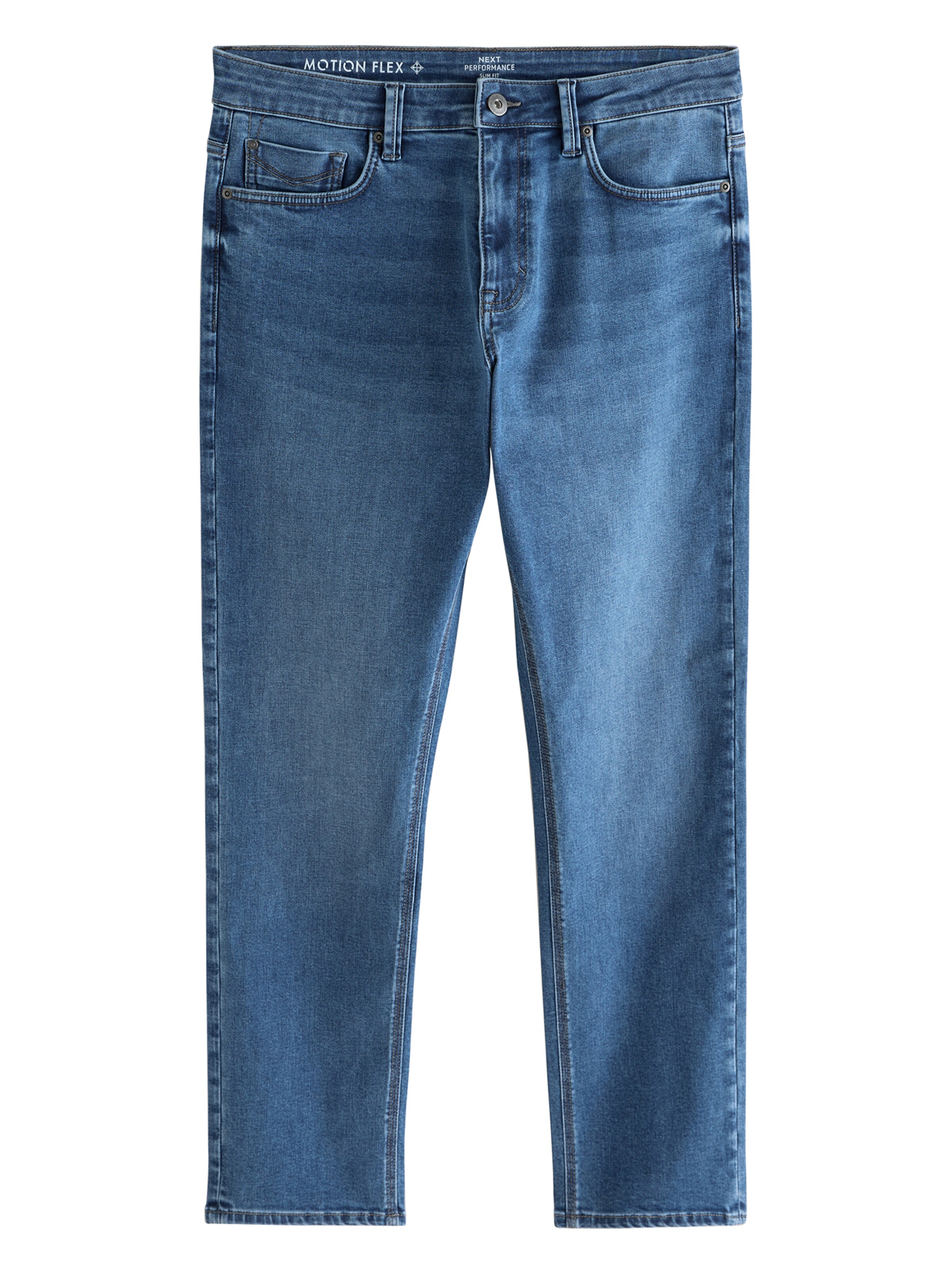 Next Слим Джинсы в Синий: спереди