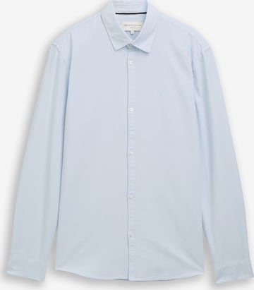TOM TAILOR DENIM Button Up Shirt in Blue: front