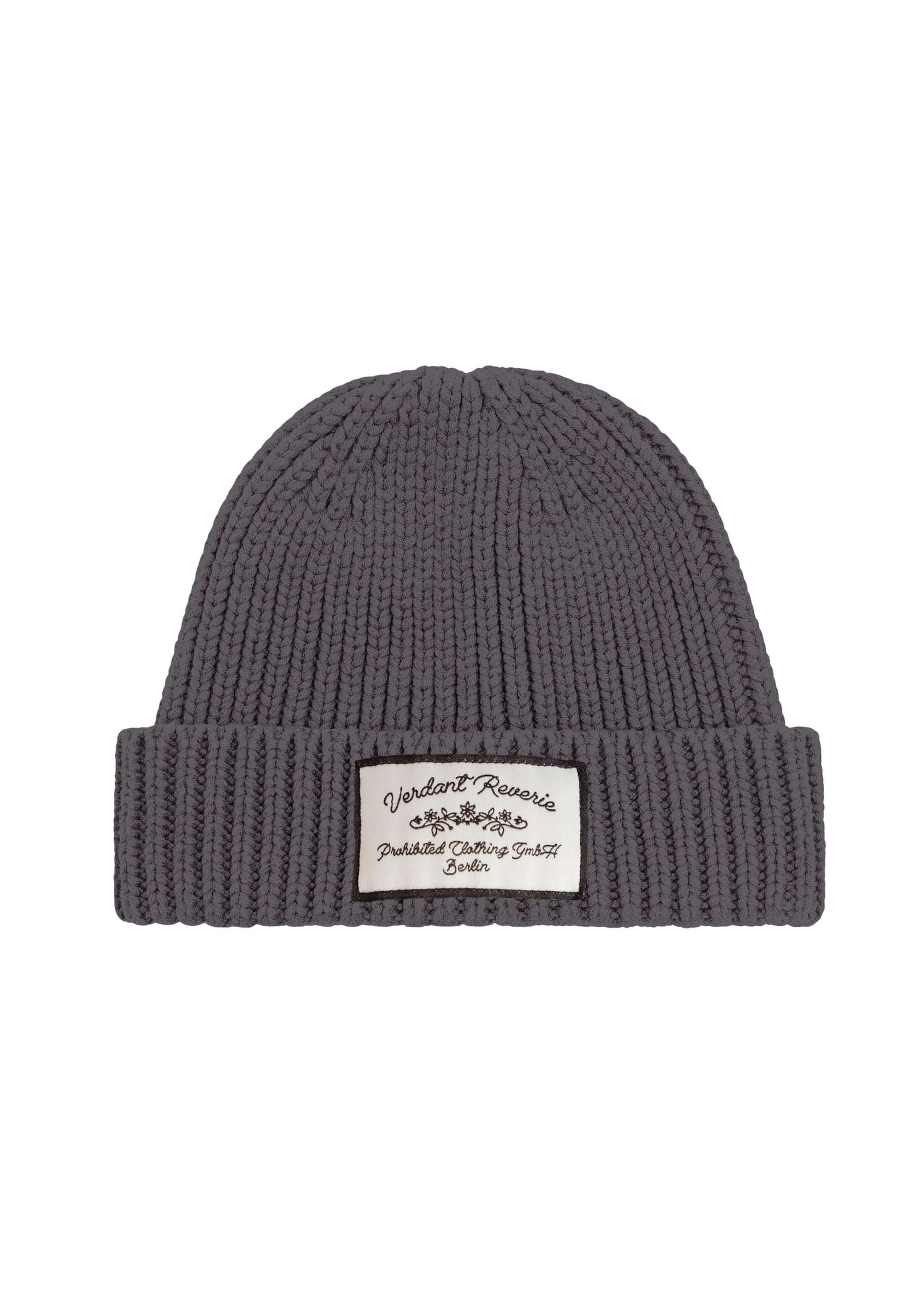 Prohibited Čepice 'Verdant Reverie' – šedá: přední strana