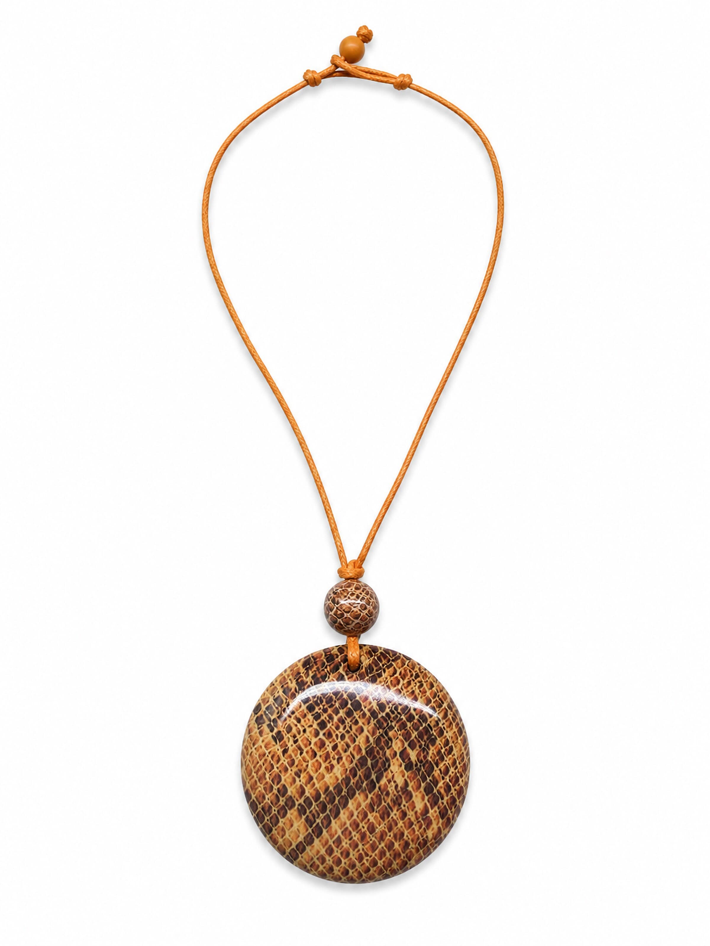 COLLEZIONE ALESSANDRO Necklace 'Serpente' in Onesize in Orange red, Item view