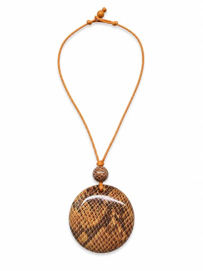 COLLEZIONE ALESSANDRO Necklace 'Serpente' in Onesize in Orange red, Item view
