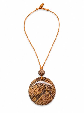 COLLEZIONE ALESSANDRO Necklace 'Serpente' in Red: front