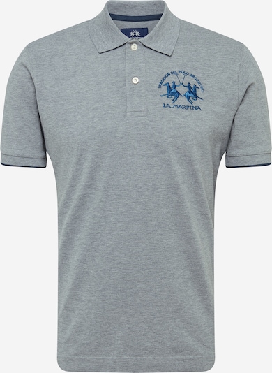 La Martina T-Shirt en bleu / gris chiné, Vue avec produit