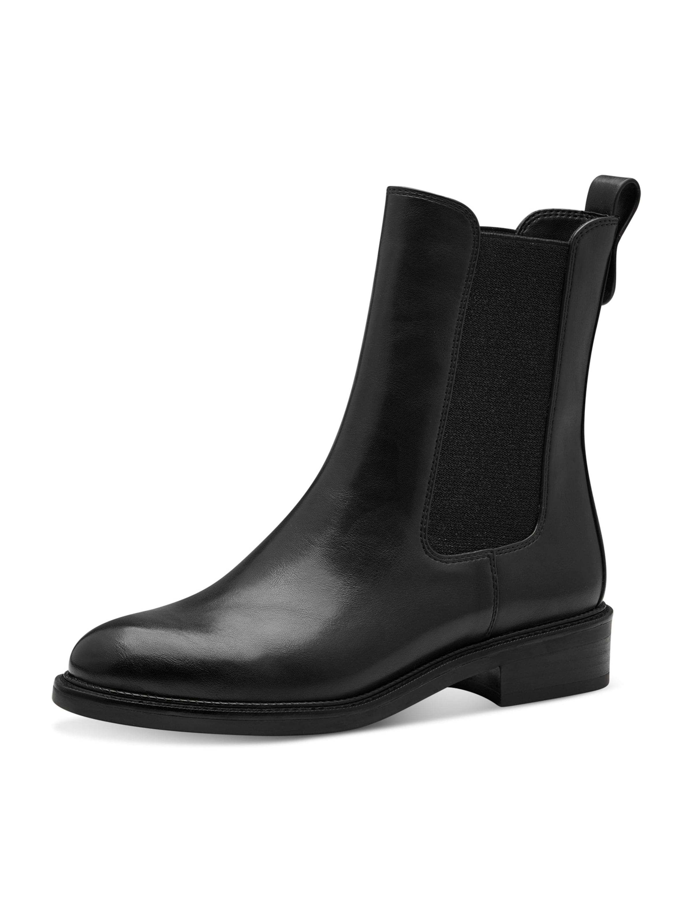 Tamaris Chelsea Boots in Black: front