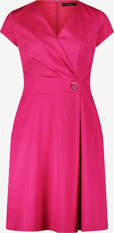 Vera Mont Basic-Kleid mit ausgestelltem Rock in Pink: predná strana