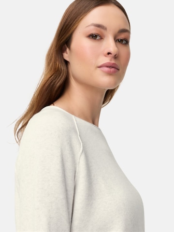 CAMEL ACTIVE Strickpullover mit Rundhalsausschnitt in Weiß