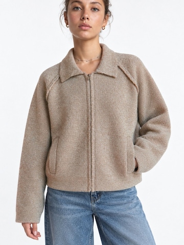 Hiccup Gebreid vest 'Strickjacken' in Beige: voorkant