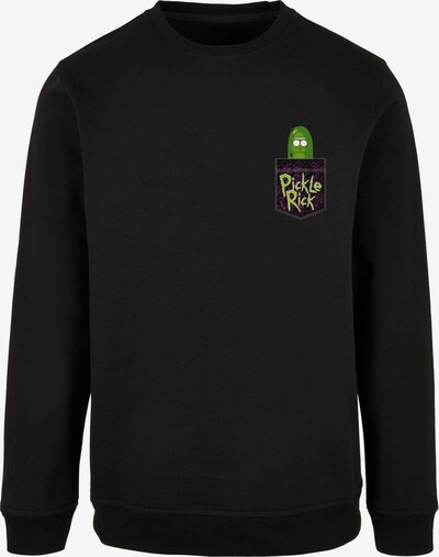 F4NT4STIC Sweat-shirt 'Rick and Morty Pickle Rick' en pomme / violet / noir / blanc, Vue avec produit