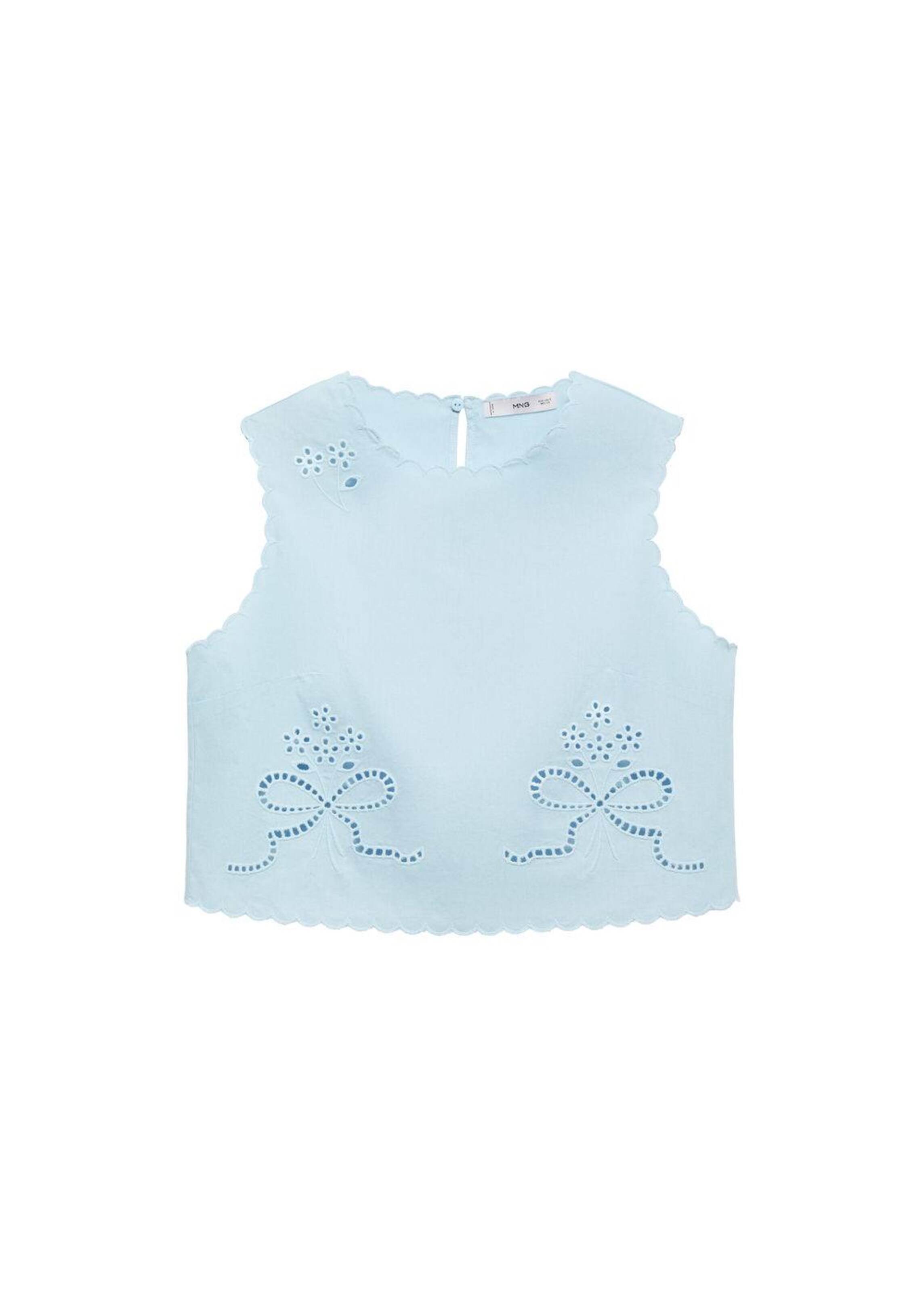 MANGO Top 'Gretel' in Blue: front