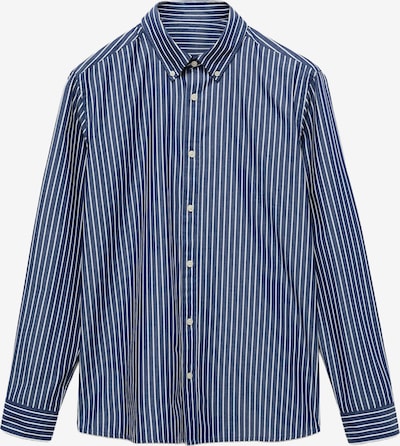 MANGO MAN Košulja 'PISA' u mornarsko plava / bijela, Pregled proizvoda