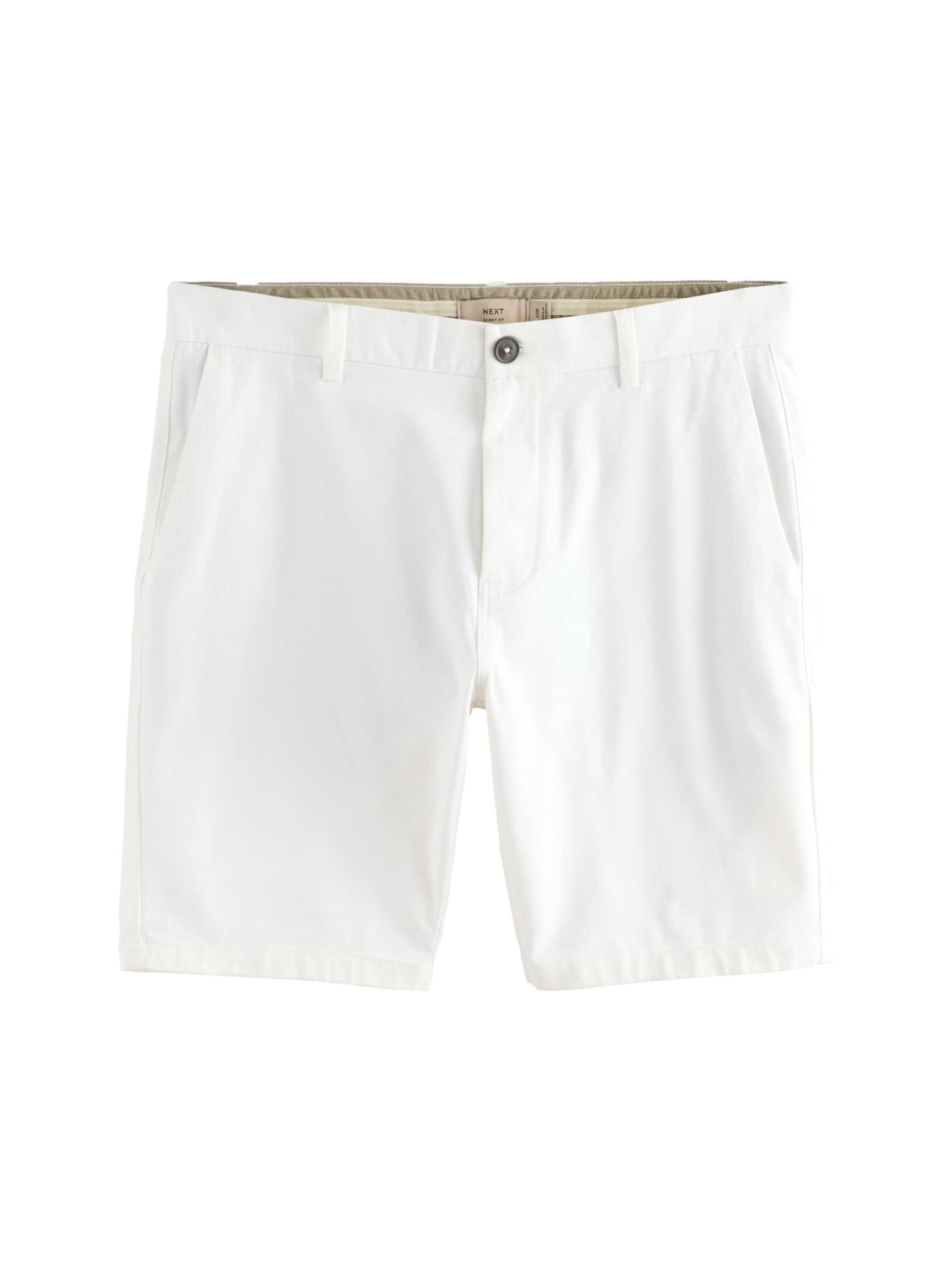 Next Скинни Брюки-чинос в Белый: спереди