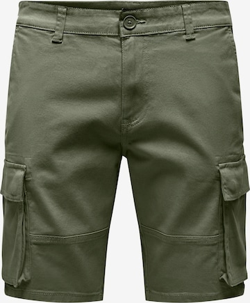Pantaloni 'ONSCam Stage' di Only & Sons in verde: frontale
